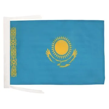 DRAPEAU KAZAKHSTAN 45x30cm - PAVILLON KAZAKH 30 x 45 cm haute qualité