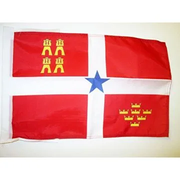 DRAPEAU MURCIE INDÉPENDENTISTE 45x30cm - PAVILLON NACIONALISTE MURCIEN - MURCIA 30 x 45 cm haute qualité