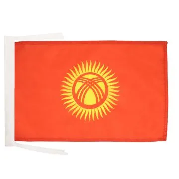 DRAPEAU KIRGHIZSTAN 45x30cm - PAVILLON KIRGHIZ 30 x 45 cm haute qualité