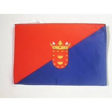 DRAPEAU LANZAROTE 45x30cm - PAVILLON LANCEROTTE - LAS PALMAS - CANARIES 30 x 45 cm haute qualité