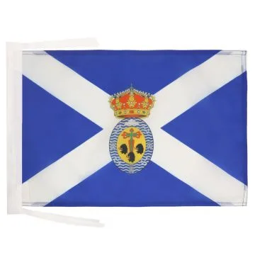 DRAPEAU SANTA CRUZ DE TENERIFE 45x30cm - PAVILLON ILES CANARIES - CANARIAS 30 x 45 cm haute qualité