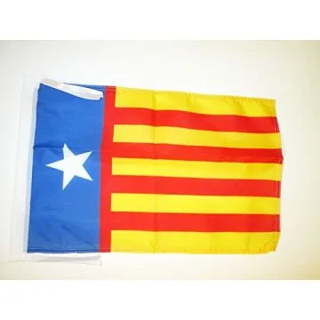DRAPEAU VALENCE INDÉPENDENTISTE 45x30cm - PAVILLON SENYERA VALENCIA - COMMUNAUTÉ VALENCIENNE 30 x 45 cm haute qualité
