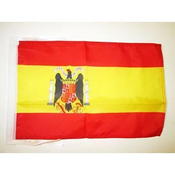 DRAPEAU ESPAGNE FRANCO 1938-1945 45x30cm - PAVILLON ESPAGNOL FRANQUISTE 30 x 45 cm haute qualité