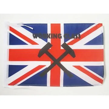 DRAPEAU ROYAUME-UNI WORKING CLASS 45x30cm - PAVILLON ANGLAIS - UK 30 x 45 cm haute qualité