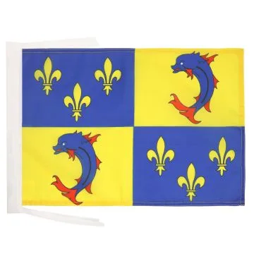 DRAPEAU PROVINCE DU DAUPHINÉ 45x30cm - PAVILLON DAUPHINOIS - FRANCE 30 x 45 cm haute qualité