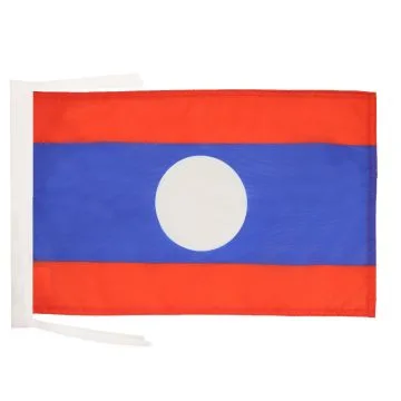 DRAPEAU LAOS 45x30cm - PAVILLON LAOSIEN 30 x 45 cm haute qualité
