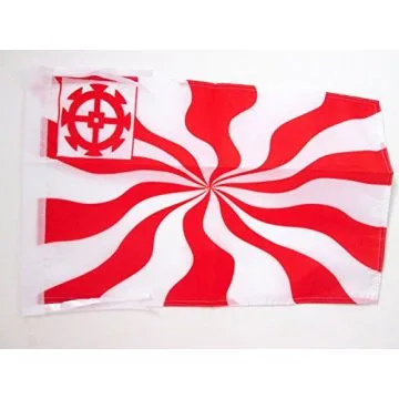 DRAPEAU RÉPUBLIQUE DE MULHOUSE 45x30cm - PAVILLON PROVINCE FRANCE - ALSACE 30 x 45 cm haute qualité