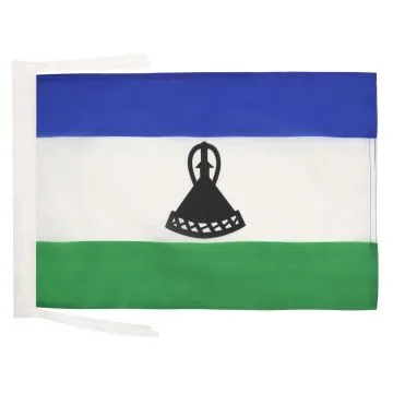 DRAPEAU LESOTHO 45x30cm - PAVILLON LÉSOTHAN 30 x 45 cm haute qualité