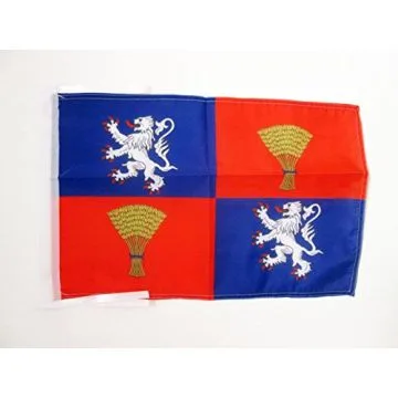 DRAPEAU PROVINCE DE GASCOGNE 45x30cm - PAVILLON GASCON - FRANCE 30 x 45 cm haute qualité
