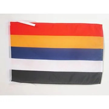 DRAPEAU RÉPUBLIQUE DE CHINE 1912-1928 45x30cm - PAVILLON CHINOIS - TIBET 30 x 45 cm haute qualité