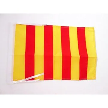 DRAPEAU COMTÉ DE FOIX 45x30cm - PAVILLON PROVINCE FRANCE - ARIÈGE 30 x 45 cm haute qualité