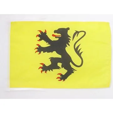 DRAPEAU PROVINCE DE LA FLANDRE FRANÇAISE 45x30cm - PAVILLON FLAMAND - FRANCE 30 x 45 cm haute qualité