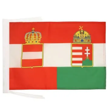 DRAPEAU AUTRICHE-HONGRIE 1867-1918 45x30cm - PAVILLON EMPIRE AUSTRO-HONGROIS 30 x 45 cm haute qualité