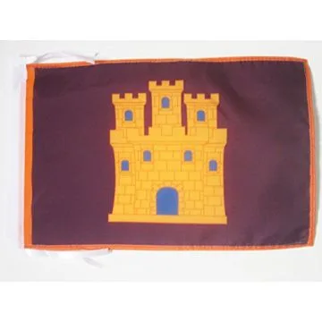 DRAPEAU CASTILLE INDÉPENDENTISTE 45x30cm - PAVILLON RÉGIONALISTE CASTILLAN - CASTILLA 30 x 45 cm haute qualité
