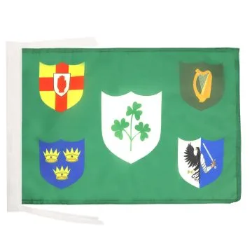 DRAPEAU IRLANDE RUGBY IRFU 45x30cm - PAVILLON DU XV IRLANDAIS 30 x 45 cm haute qualité