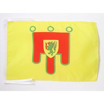DRAPEAU CANTAL 45x30cm - PAVILLON DÉPARTEMENT FRANÇAIS - AUVERGNE 30 x 45 cm haute qualité
