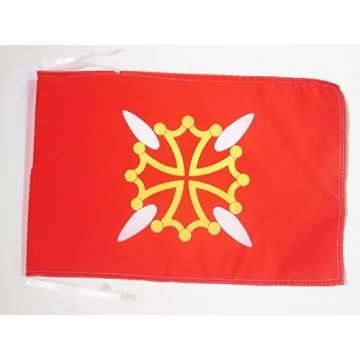 DRAPEAU HAUTE-GARONNE 45x30cm - PAVILLON DÉPARTEMENT FRANÇAIS - MIDI-PYRÉNÉES 30 x 45 cm haute qualité