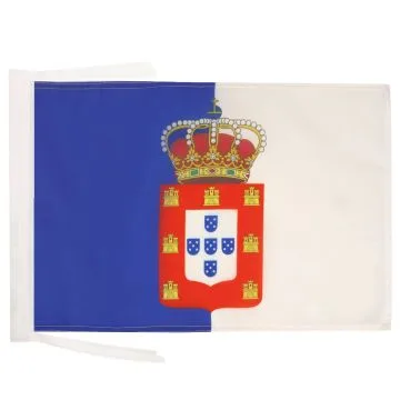 DRAPEAU ROYAUME DE PORTUGAL 1139-1910 45x30cm - PAVILLON ROYAL PORTUGAIS 30 x 45 cm haute qualité