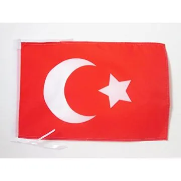 DRAPEAU EMPIRE OTTOMAN 45x30cm - PAVILLON ANCIENNE TURQUIE 30 x 45 cm haute qualité