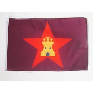 DRAPEAU CASTILLA COMUNERA INDÉPENDENTISTE 45x30cm - PAVILLON CASTILLAN NATIONALISTE 30 x 45 cm haute qualité
