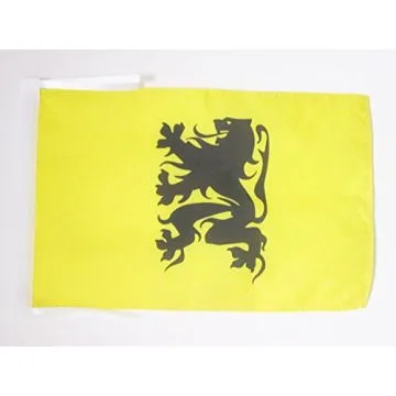 DRAPEAU FLANDRE COMBAT FLAMAND 45x30cm - PAVILLON MOUVEMENT FLAMAND 30 x 45 cm haute qualité