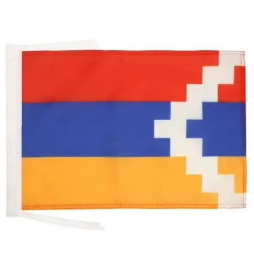 DRAPEAU HAUT-KARABAGH 45x30cm - PAVILLON ARTSAKH - HAUT-KARABAKH - ARMÉNIE 30 x 45 cm haute qualité