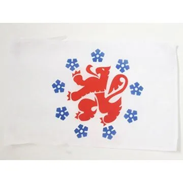 DRAPEAU COMMUNAUTÉ GERMANOPHONE DE BELGIQUE 45x30cm - PAVILLON BELGE 30 x 45 cm haute qualité