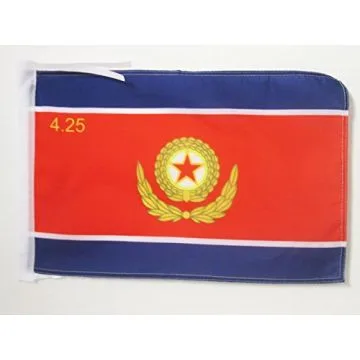 DRAPEAU ARMÉE POPULAIRE DE CORÉE DU NORD 45x30cm - PAVILLON ARMÉE NORD CORÉENNE 30 x 45 cm haute qualité