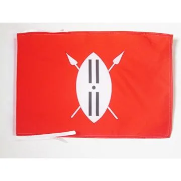 DRAPEAU GUERRIERS MAASAÏ 45x30cm - PAVILLON KENYA - TANZANIE 30 x 45 cm haute qualité