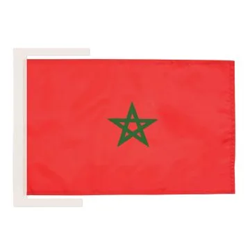 DRAPEAU MAROC 45x30cm - PAVILLON MAROCAIN 30 x 45 cm haute qualité