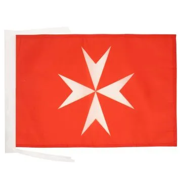 DRAPEAU ACTIVITÉS DE L?ORDRE DE MALTE 45x30cm - PAVILLON SAINT-JEAN DE JÉRUSALEM 30 x 45 cm haute qualité