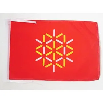 DRAPEAU LANGUEDOC-ROUSSILLON NOUVEAU 45x30cm - PAVILLON LANGUEDOCIEN - FRANCE 30 x 45 cm haute qualité