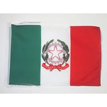 DRAPEAU PAVILLON D\'ÉTAT D\'ITALIE 45x30cm - PAVILLON ITALIEN 30 x 45 cm haute qualité