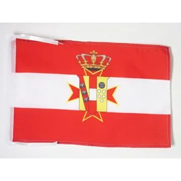 DRAPEAU GRAND-DUCHÉ DE TOSCANE 1569-1859 45x30cm - PAVILLON ITALIEN ANCIEN - ITALIE 30 x 45 cm haute qualité