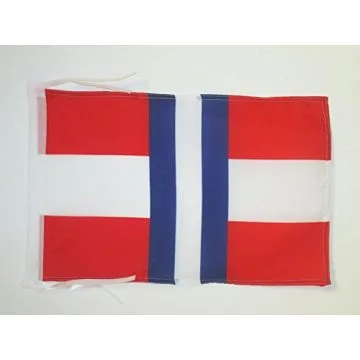 DRAPEAU DUCHÉ DE MODÈNE 1452?1859 45x30cm - PAVILLON ITALIEN ANCIEN - ITALIE 30 x 45 cm haute qualité