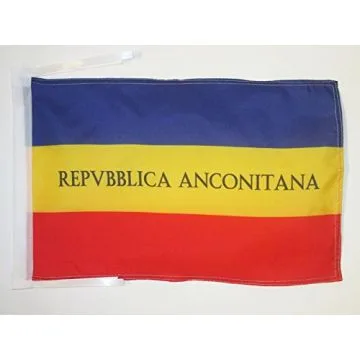 DRAPEAU RÉPUBLIQUE ANCÔNITAINE 1797?1798 45x30cm - PAVILLON ITALIEN ANCIEN - ITALIE 30 x 45 cm haute qualité