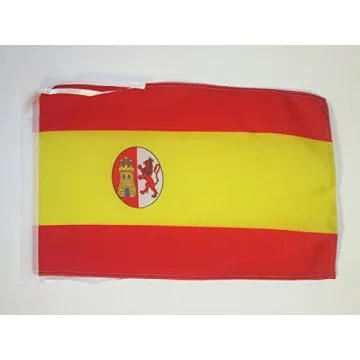 DRAPEAU ESPAGNE RESTAURATION BOURBONIENNE 1785-1931 45x30cm - PAVILLON ESPAGNOL ANCIEN 30 x 45 cm haute qualité