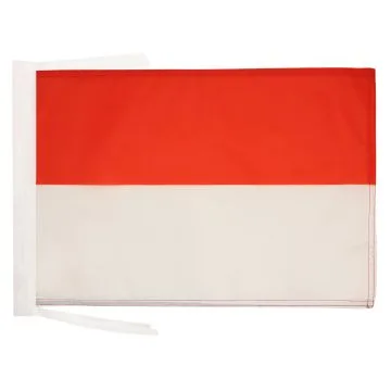 DRAPEAU MONACO 45x30cm - PAVILLON MONÉGASQUE 30 x 45 cm haute qualité