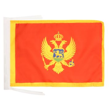 DRAPEAU MONTÉNÉGRO 45x30cm - PAVILLON MONTÉNÉGRIN 30 x 45 cm haute qualité