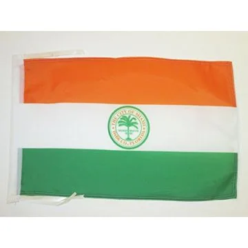 DRAPEAU MIAMI 45x30cm - PAVILLON VILLE DE MIAMI- FLORIDE 30 x 45 cm haute qualité