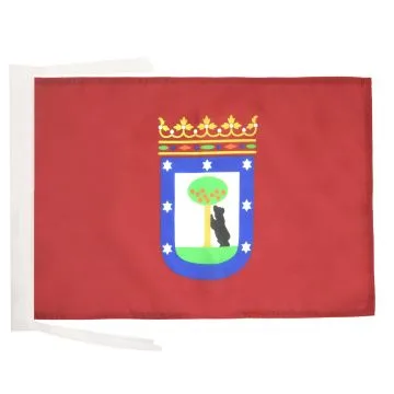 DRAPEAU MADRID 45x30cm - PAVILLON VILLE DE MADRID 30 x 45 cm haute qualité