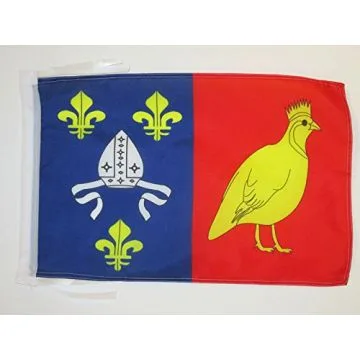 DRAPEAU CHARENTE MARITIME 45x30cm - PAVILLON DÉPARTEMENT CHARENTAIS 30 x 45 cm haute qualité