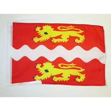 DRAPEAU SEINE MARITIME 45x30cm - PAVILLON DÉPARTEMENT SEINOMARIN 30 x 45 cm haute qualité