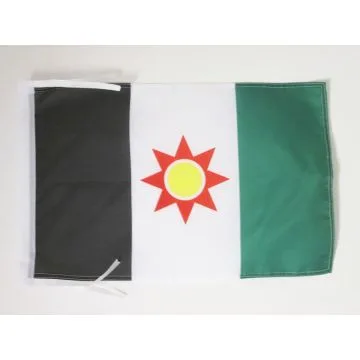DRAPEAU KURDISTAN IRAKIEN 45x30cm - PAVILLON KURD 30 x 45 cm haute qualité