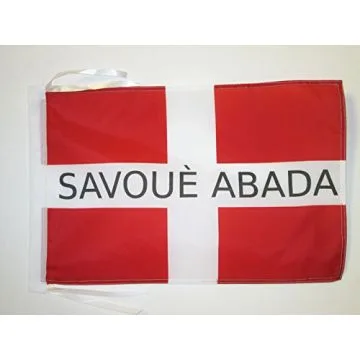 DRAPEAU SAVOIE INDÉPENDANTISTE 45x30cm - PAVILLON SAVOYARD LIBRE 30 x 45 cm haute qualité