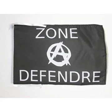DRAPEAU ZONE À DÉFENDRE ZAD 45x30cm - PAVILLON ZADISTE - ZADISTES 30 x 45 cm haute qualité