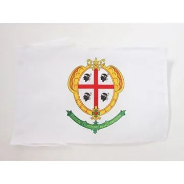 DRAPEAU SARDAIGNE ANCIEN 45x30cm - PAVILLON SARDE AVANT 1995 30 x 45 cm haute qualité