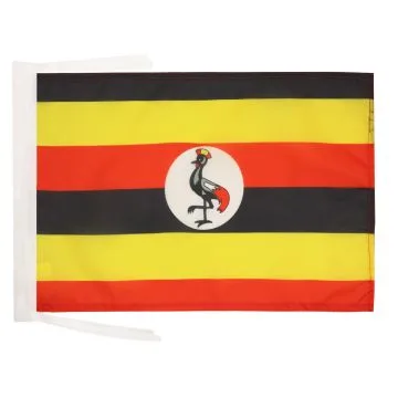 DRAPEAU OUGANDA 45x30cm - PAVILLON OUGANDAIS 30 x 45 cm haute qualité