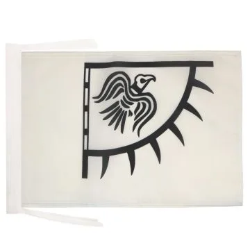 DRAPEAU VIKING RAVEN 45x30cm - PAVILLON BANNIÈRE AU CORBEAU - VIKINGS 30 x 45 cm haute qualité