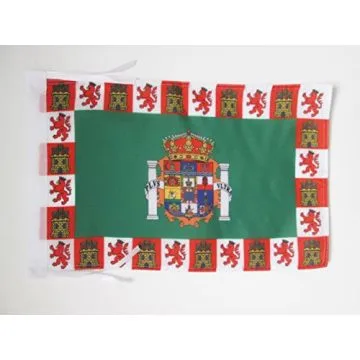 DRAPEAU PROVINCE DE CADIX 45x30cm - PAVILLON CADIZ EN ANDALOUSIE 30 x 45 cm haute qualité